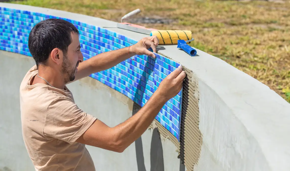 Rehabilitación piscinas, gresite